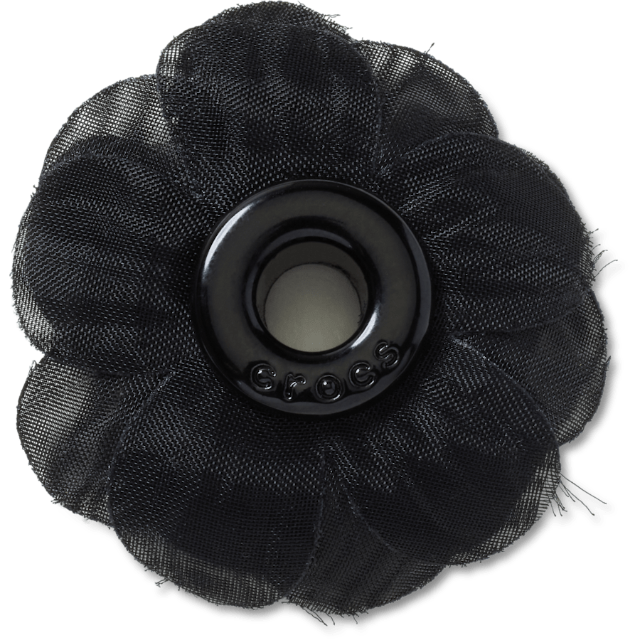 Crocs Discount | Black Chiffon Grommet Jibbitz™ charms