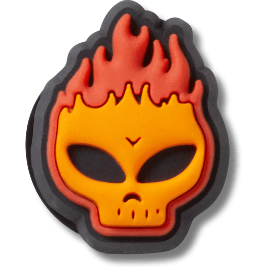 Crocs online | Flaming Skull Jibbitz™ charms