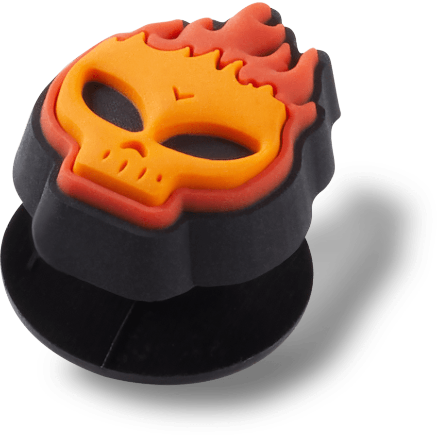Crocs online | Flaming Skull Jibbitz™ charms