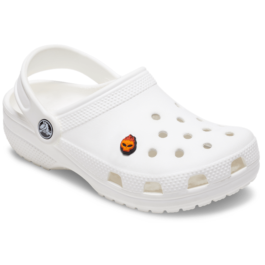 Crocs online | Flaming Skull Jibbitz™ charms