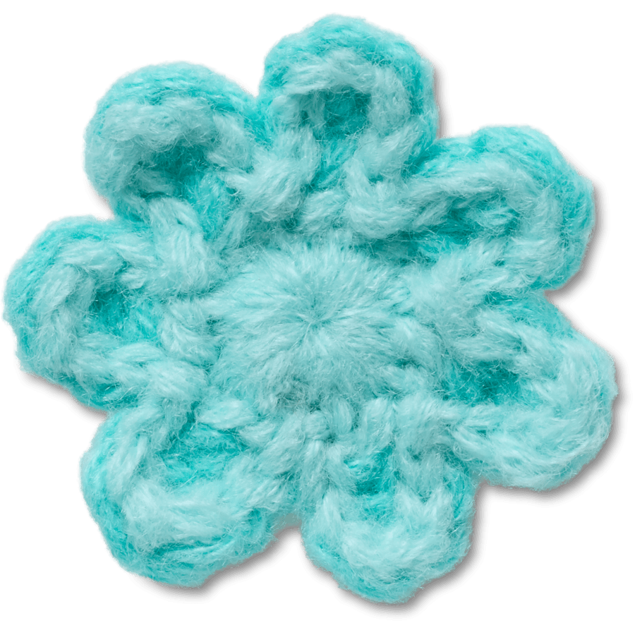 Crocs sale | Crochet Blue Flower Jibbitz™ charms