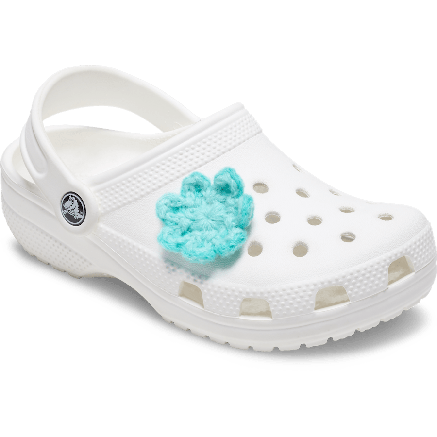 Crocs sale | Crochet Blue Flower Jibbitz™ charms