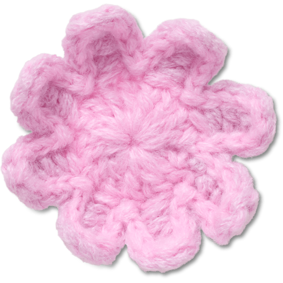 Crocs online | Crochet Light Pink Flower Jibbitz™ charms