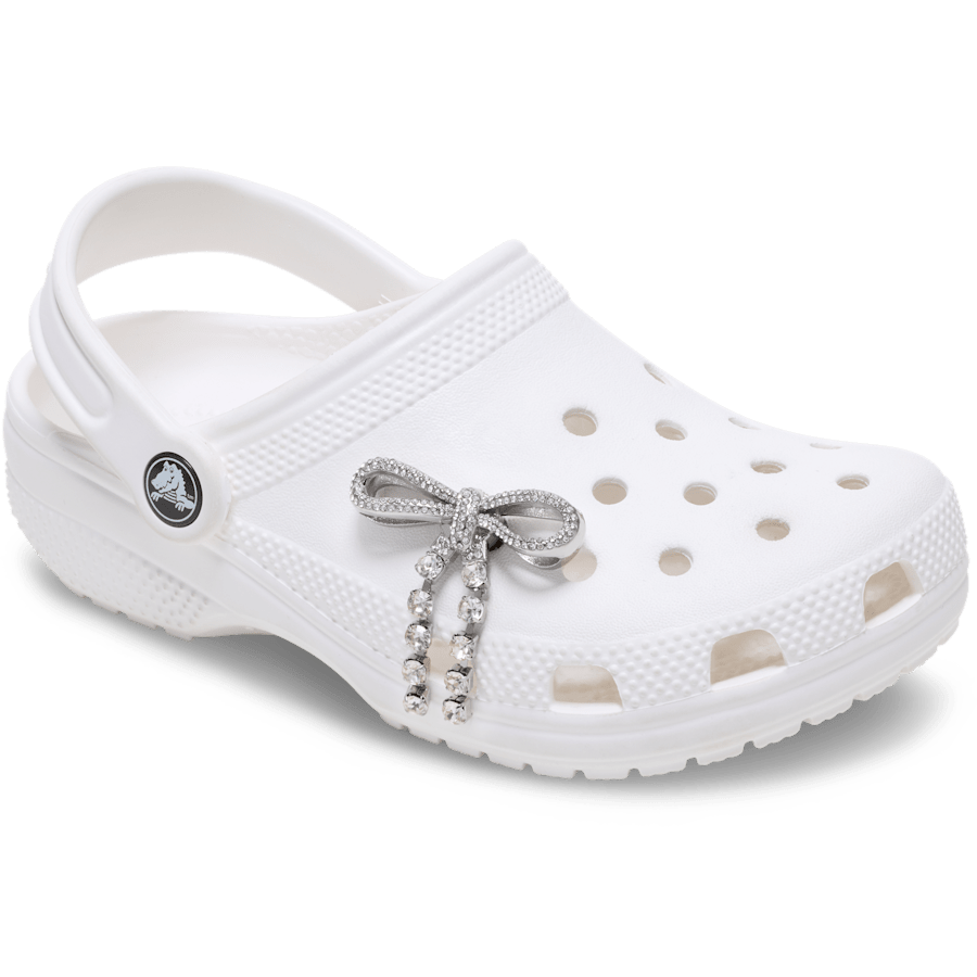 Crocs us | Silver Gem Bow Jibbitz™ charms