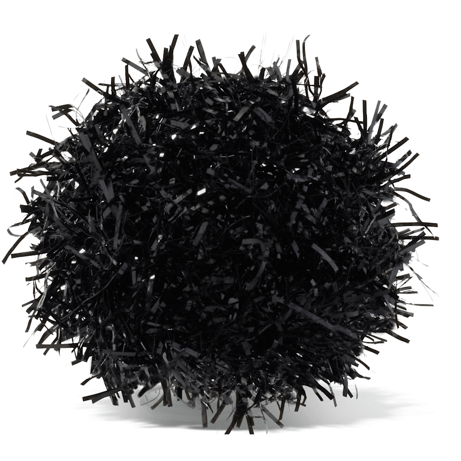 Crocs | Black Tinsel Pom Jibbitz™ charms