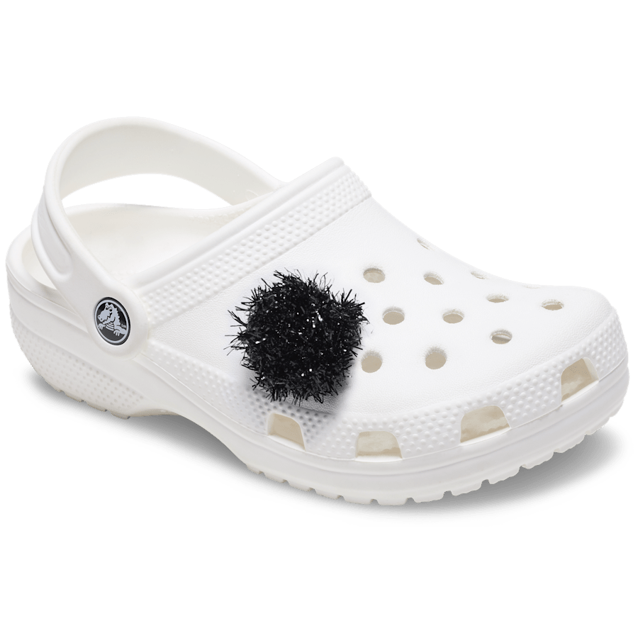 Crocs | Black Tinsel Pom Jibbitz™ charms