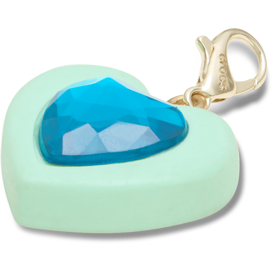Crocs us | Blue Heart Sim Gem Charm Jibbitz Shoe Charm