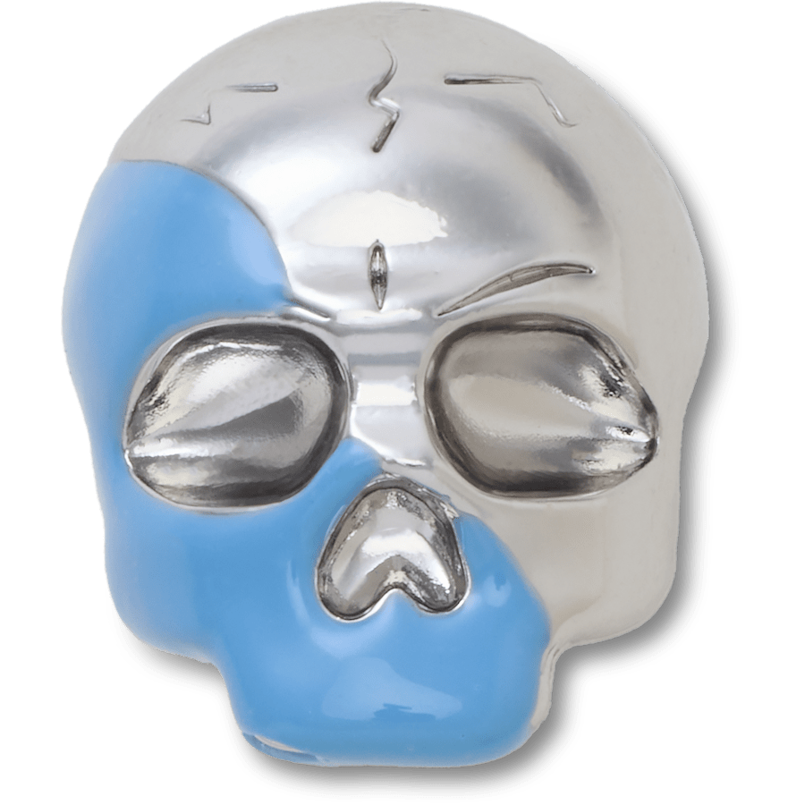 Crocs us | Silver and Blue Enamel Skull Jibbitz™ charms