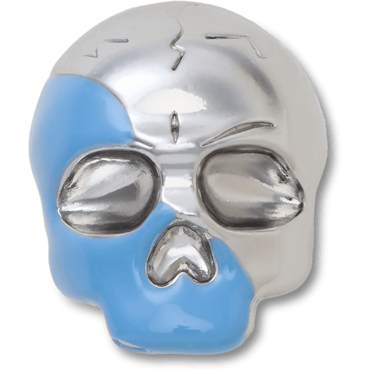Crocs us | Silver and Blue Enamel Skull Jibbitz™ charms