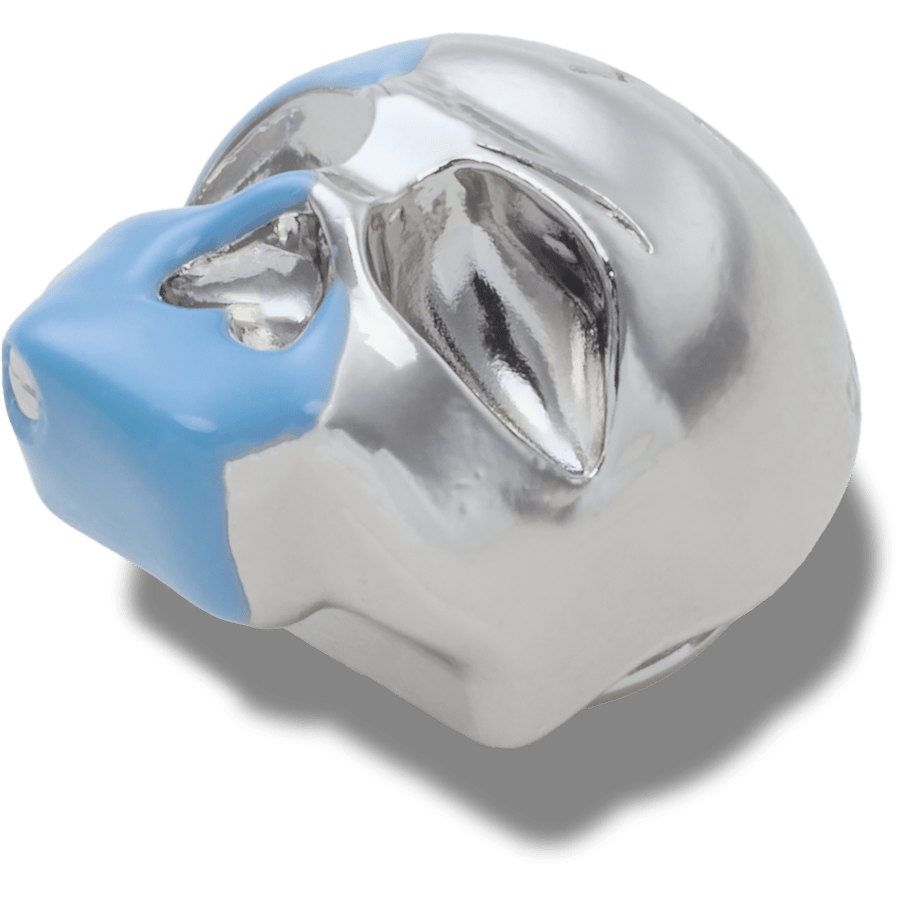 Crocs us | Silver and Blue Enamel Skull Jibbitz™ charms