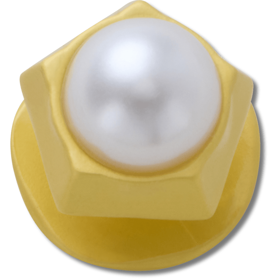 Crocs online | Gold Pentagon Pearl Jibbitz™ charms