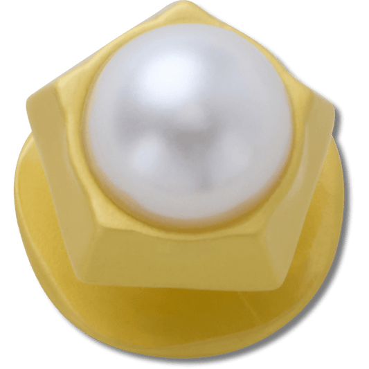 Crocs online | Gold Pentagon Pearl Jibbitz™ charms