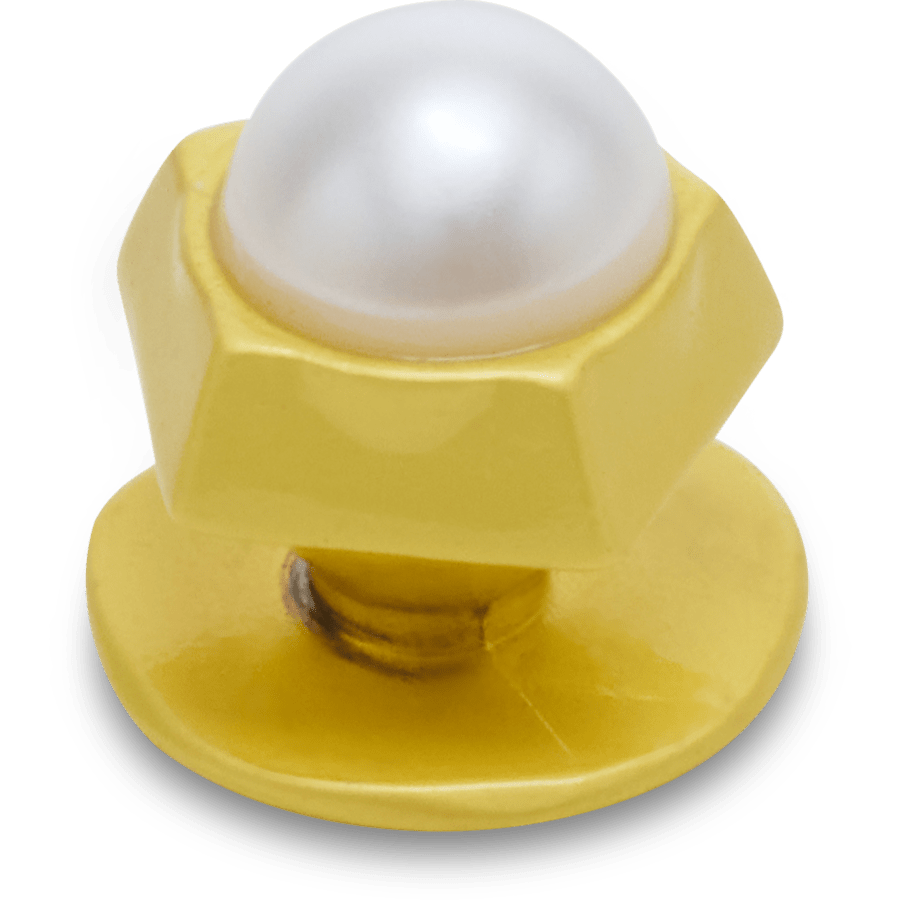 Crocs online | Gold Pentagon Pearl Jibbitz™ charms