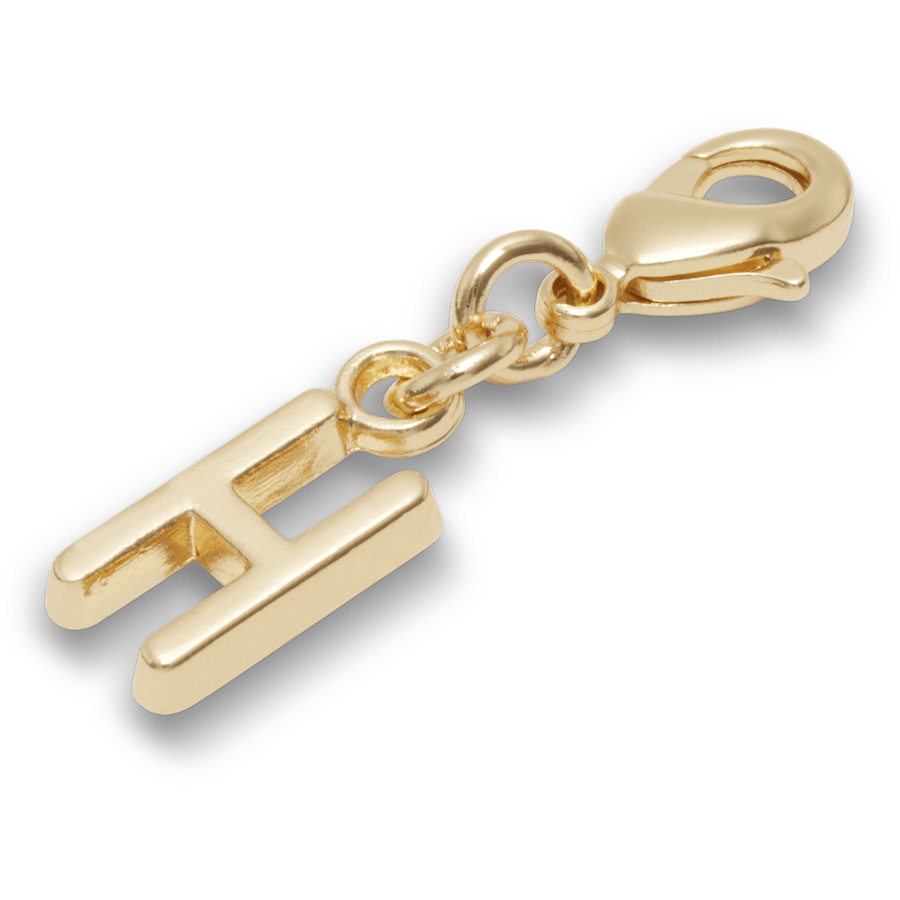 Crocs outlet | Gold Letter H Charm Jibbitz™ charms
