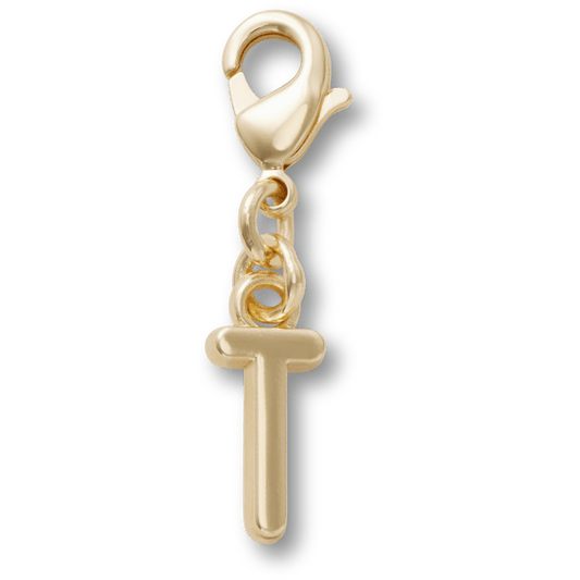 Crocs outlet | Gold Letter T Charm Jibbitz™ charms