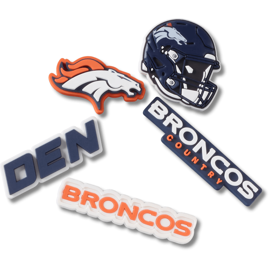 Crocs us | NFL Denver Broncos 5 Pack Jibbitz Shoe Charm
