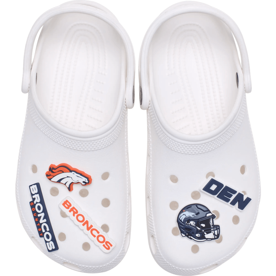 Crocs us | NFL Denver Broncos 5 Pack Jibbitz Shoe Charm