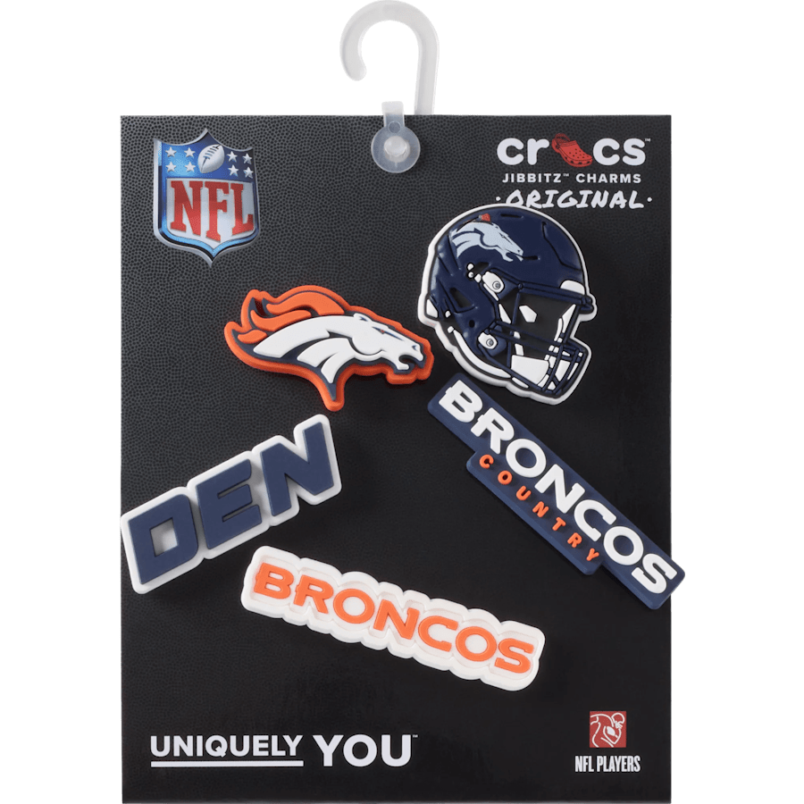 Crocs us | NFL Denver Broncos 5 Pack Jibbitz Shoe Charm