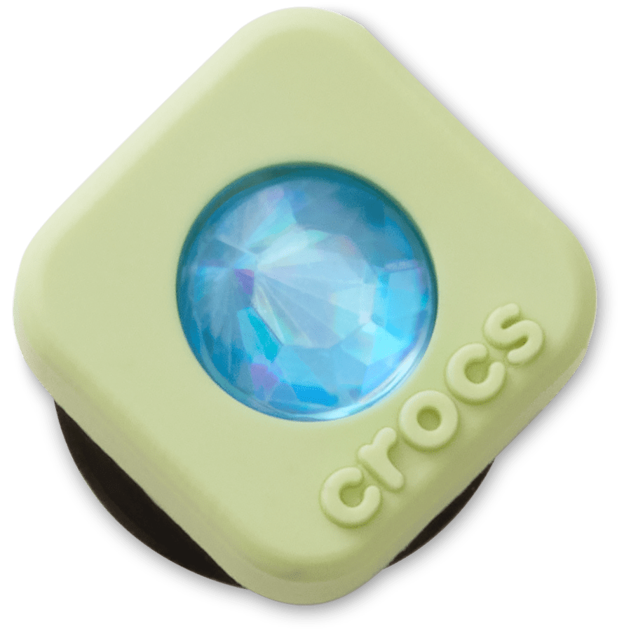 Crocs | Green PVC Square SMT Gem Jibbitz™ charms
