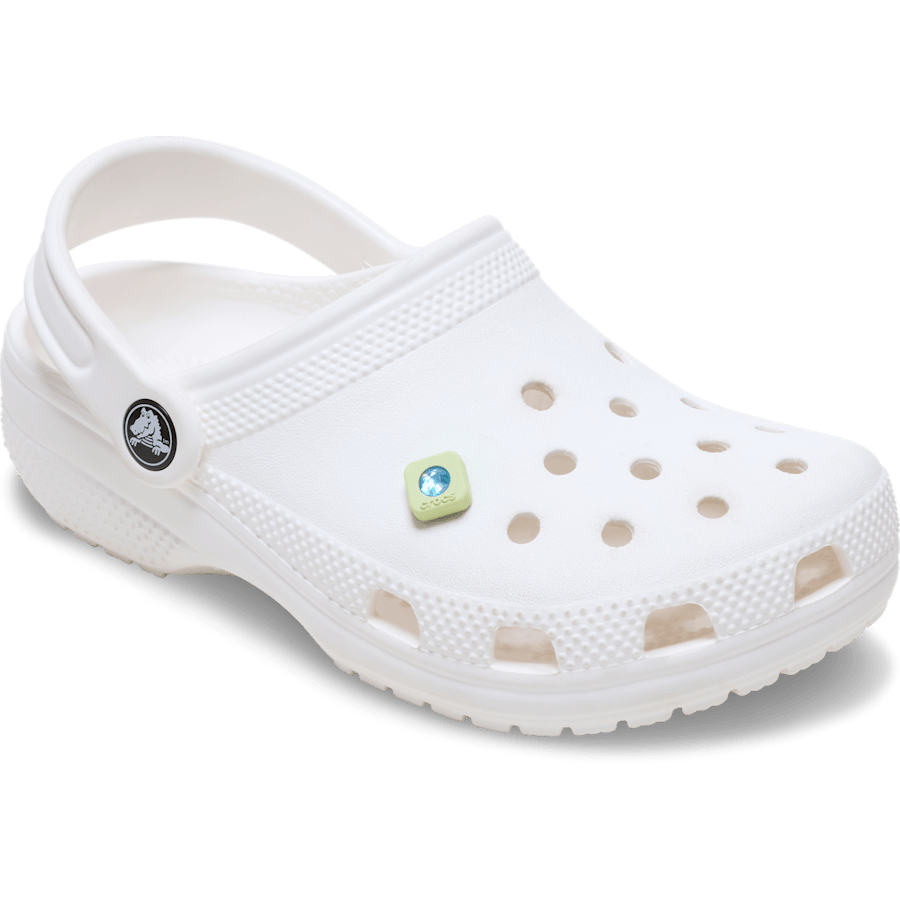 Crocs | Green PVC Square SMT Gem Jibbitz™ charms