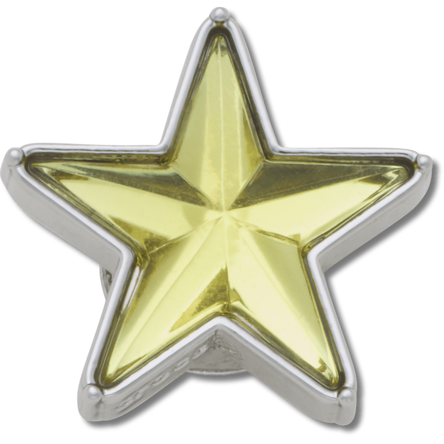 Crocs Discount | Silver and Green SMT Gem Star Jibbitz™ charms
