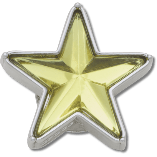 Crocs Discount | Silver and Green SMT Gem Star Jibbitz™ charms