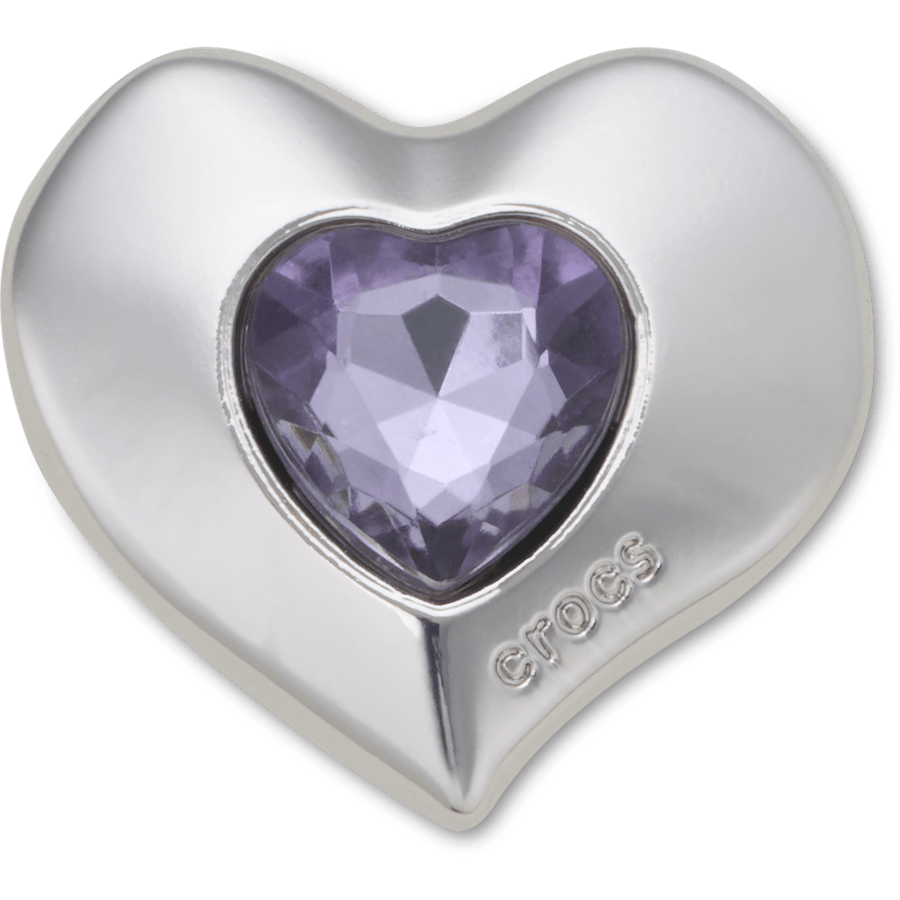 Crocs us | SilverandPurple SMT Gem Heart Jibbitz™ charms