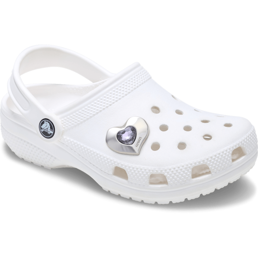 Crocs us | SilverandPurple SMT Gem Heart Jibbitz™ charms