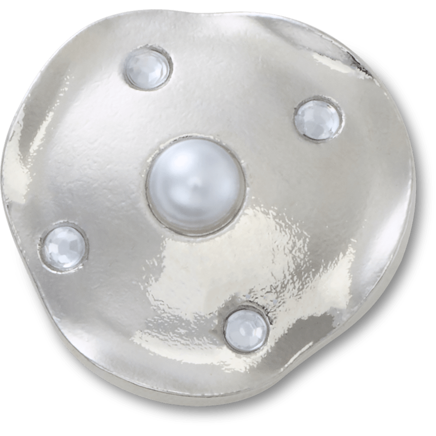Crocs sale | Silver and Pearl Disc Jibbitz™ charms