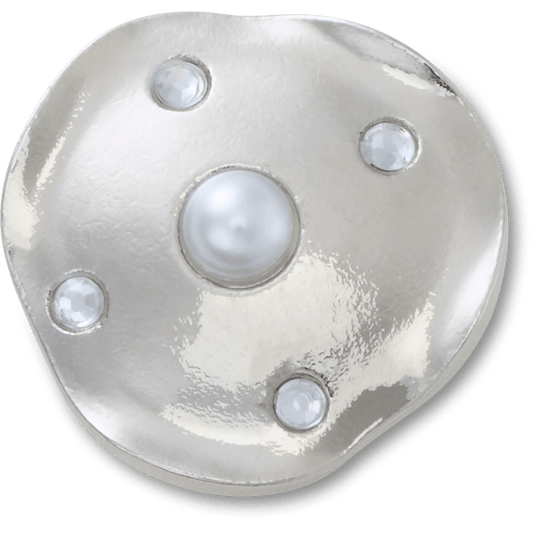 Crocs sale | Silver and Pearl Disc Jibbitz™ charms
