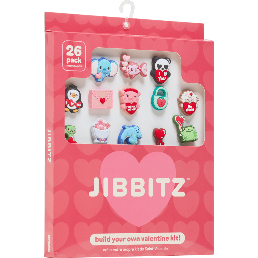 Crocs on sale | Valentines Day Card 26 Pack Jibbitz™ charms