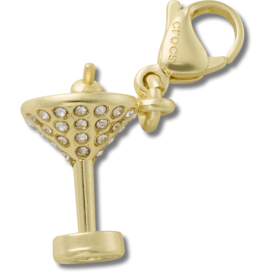 Crocs online | Gold Martini Charm Jibbitz charm