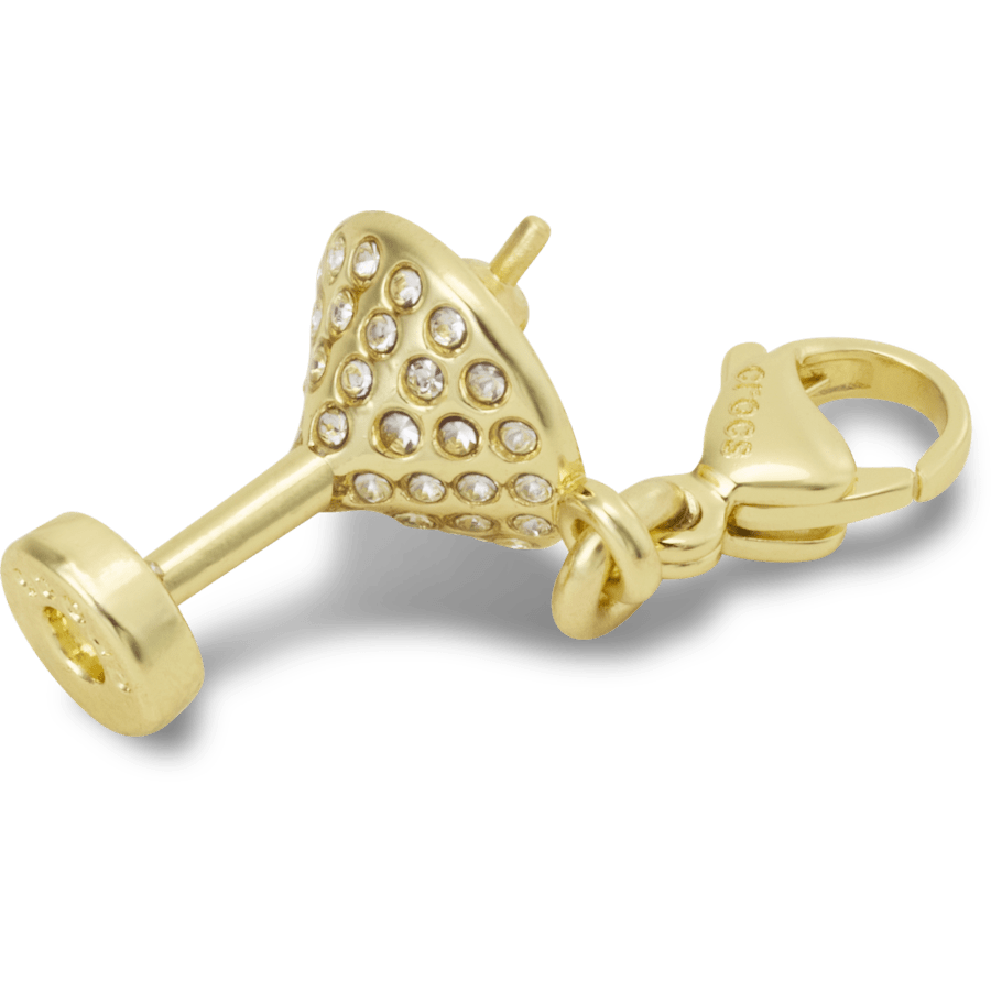 Crocs online | Gold Martini Charm Jibbitz charm