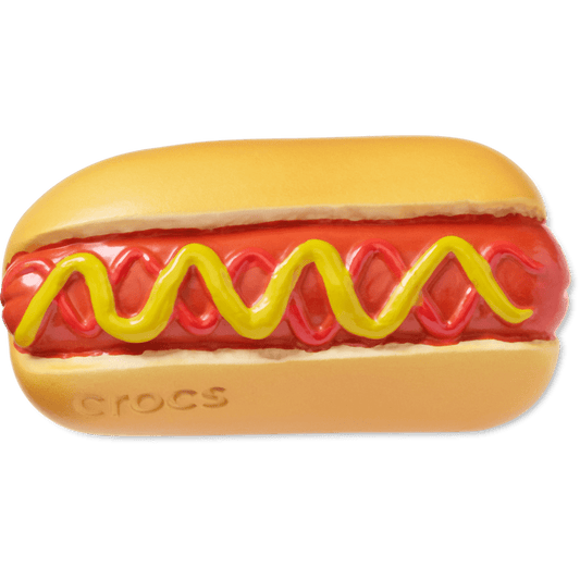 Crocs outlet | Hot Dog Dipped in Mustard Jibbitz™ charms