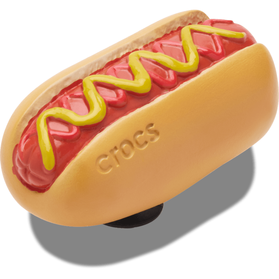Crocs outlet | Hot Dog Dipped in Mustard Jibbitz™ charms