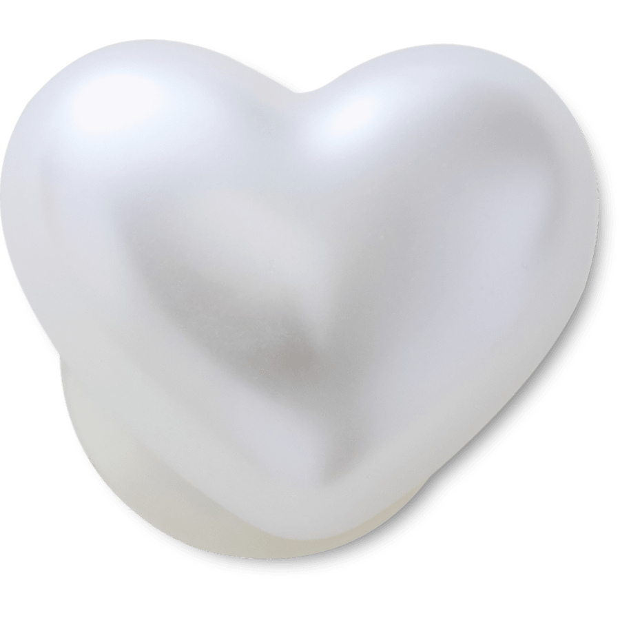 Crocs | Pearl Heart Jibbitz™ charms