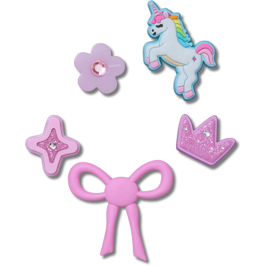 Crocs outlet | Sweet Pink Girls 5 Pack Jibbitz™ charms