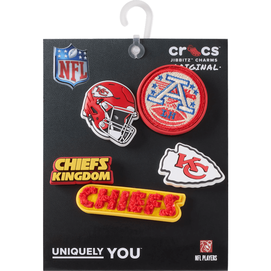 Crocs | NFL Kansas City Chiefs 5 Pack Jibbitz Shoe Charm