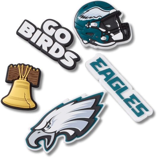 Crocs on sale | NFL Philadelphia Eagles 5 Pack Jibbitz Shoe Charm