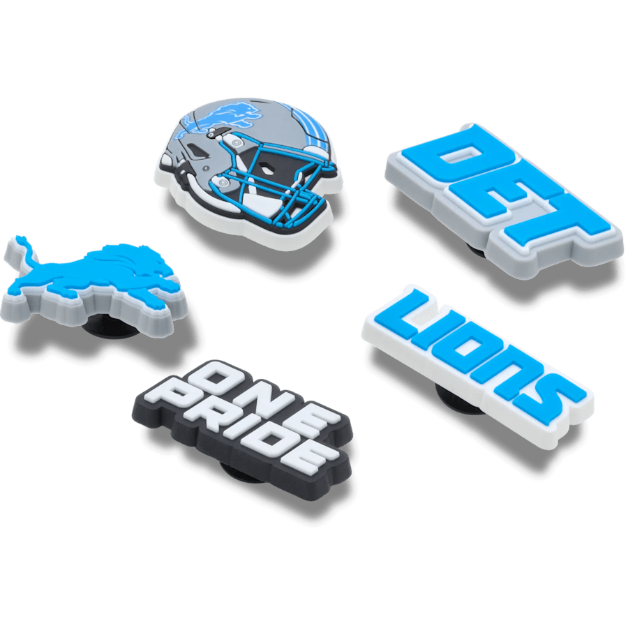 Crocs us | NFL Detroit Lions 5 Pack Jibbitz Shoe Charm
