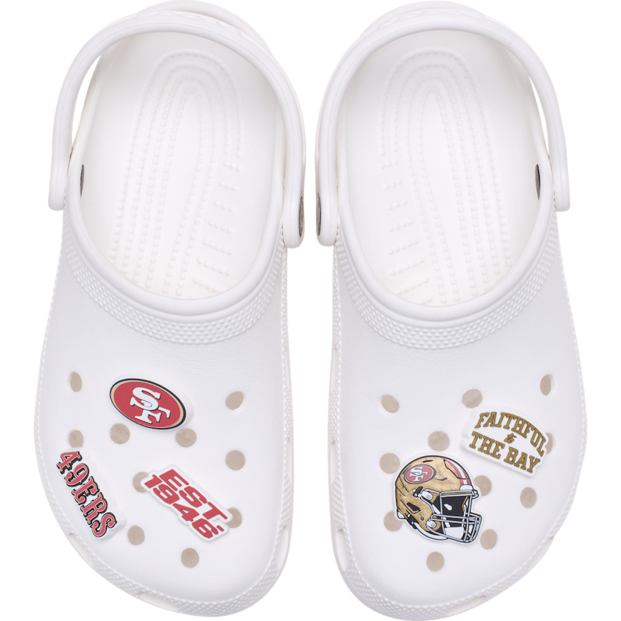 Crocs on sale | NFL San Francisco 49ers 5 Pack Jibbitz Shoe Charm