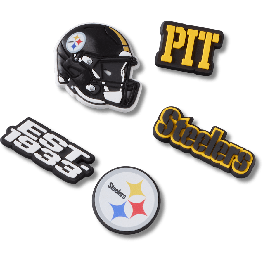 Crocs | NFL Pittsburgh Steelers 5 Pack Jibbitz Shoe Charm