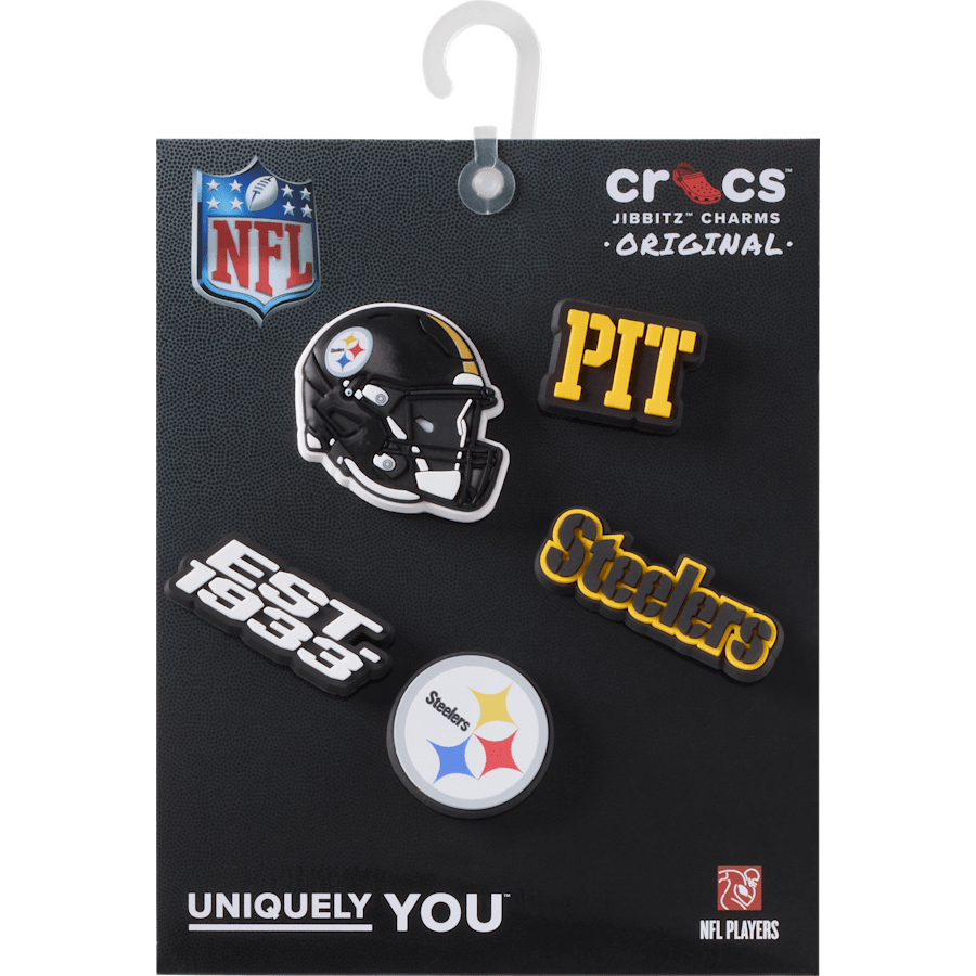 Crocs | NFL Pittsburgh Steelers 5 Pack Jibbitz Shoe Charm