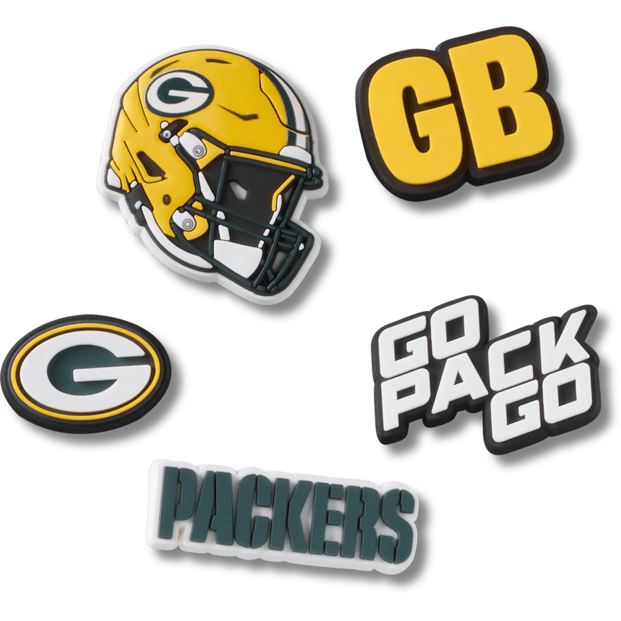 Crocs | NFL Green Bay Packers 5 Pack Jibbitz Shoe Charm