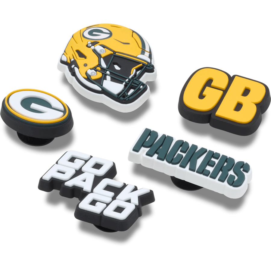 Crocs | NFL Green Bay Packers 5 Pack Jibbitz Shoe Charm