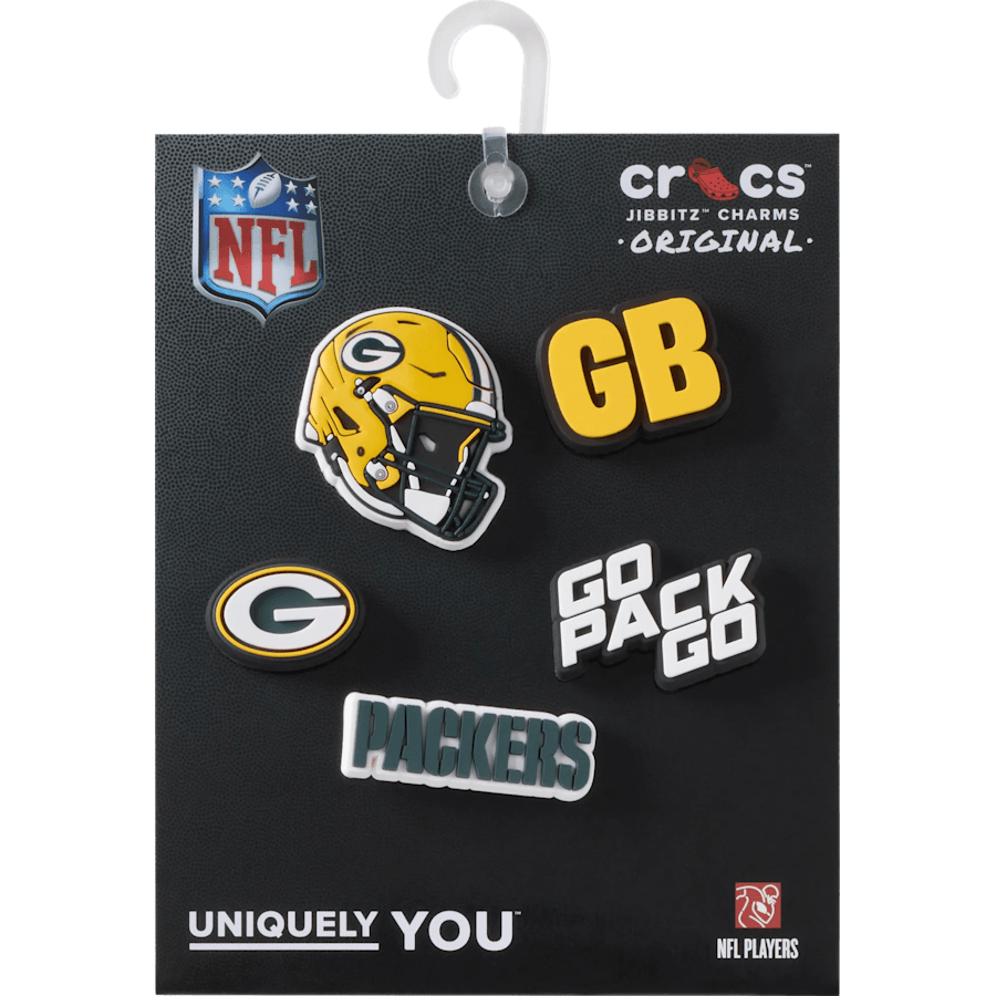 Crocs | NFL Green Bay Packers 5 Pack Jibbitz Shoe Charm
