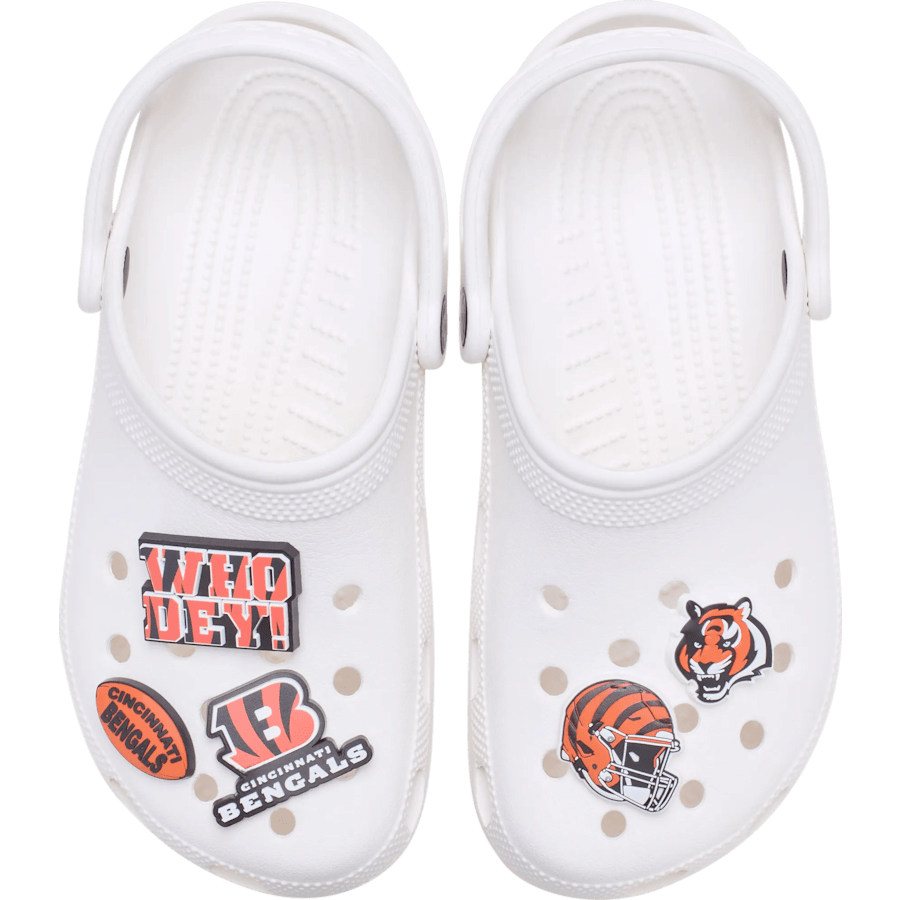 Crocs outlet | NFL Cincinnati Bengals 5 Pack Jibbitz Shoe Charm