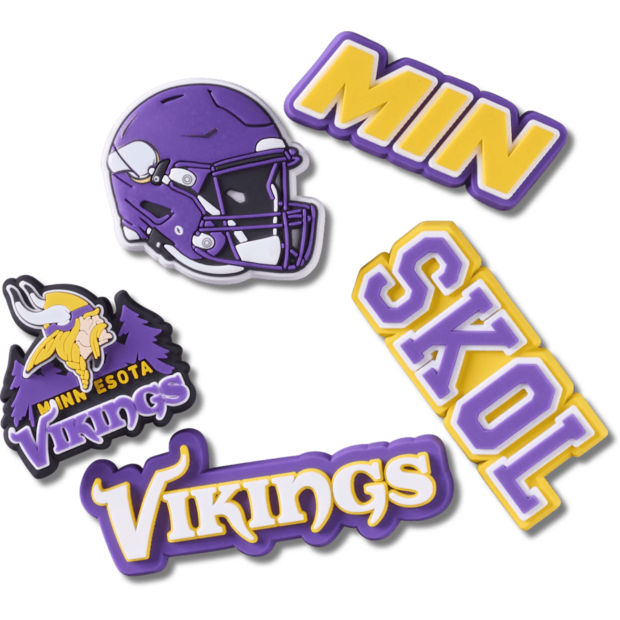 Crocs online | NFL Minnesota Vikings 5 Pack Jibbitz Shoe Charm