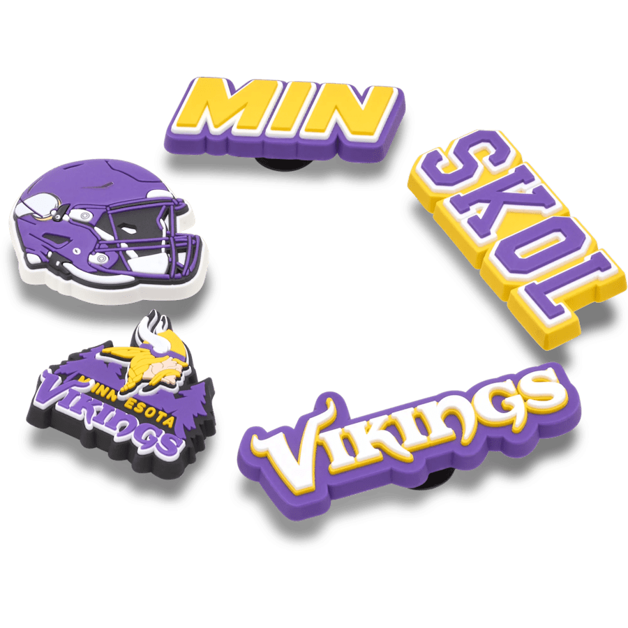 Crocs online | NFL Minnesota Vikings 5 Pack Jibbitz Shoe Charm