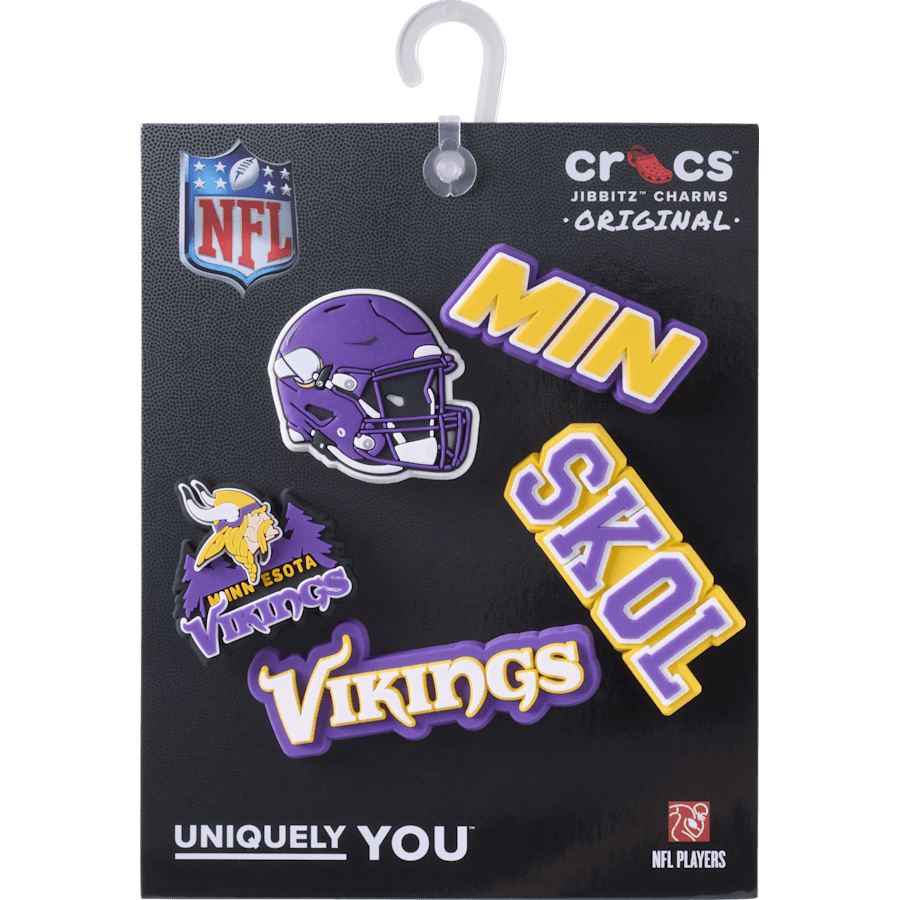 Crocs online | NFL Minnesota Vikings 5 Pack Jibbitz Shoe Charm